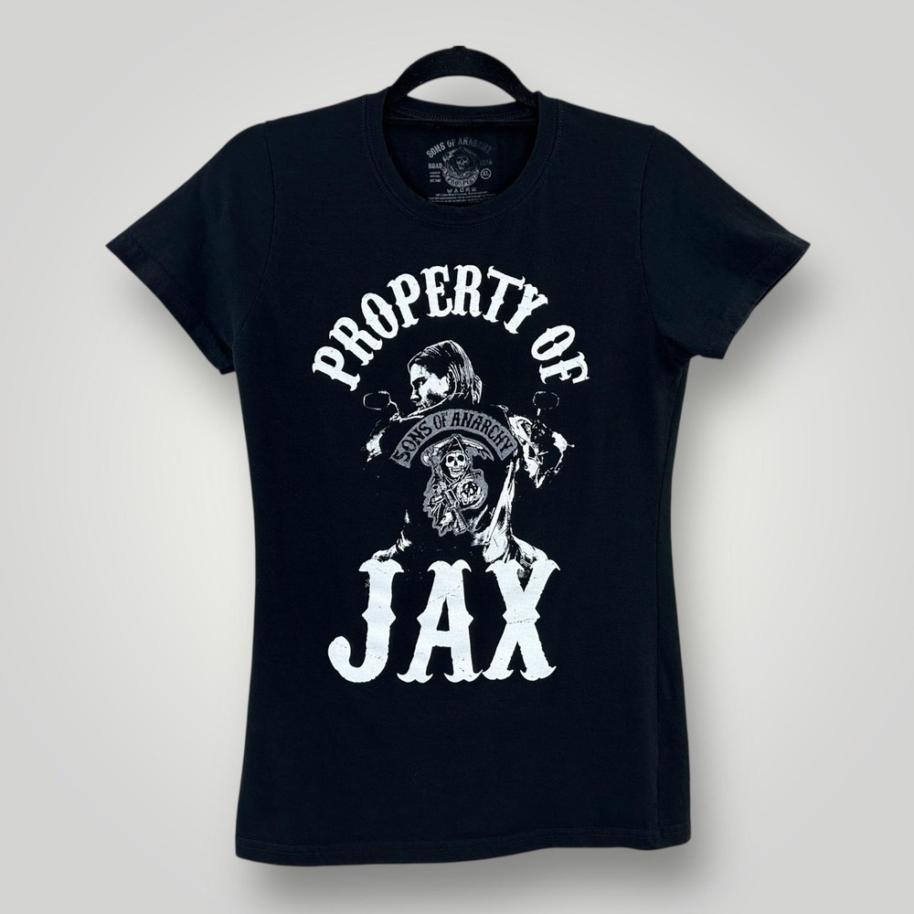 Sons Of Anarchy Shirt Girls Teen XL Black‎ Property Of Jax Graphic Tee TV Show